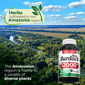 Flacon de 200 capsules de racine de bardane bio FITO MEDIC'S avec étiquette