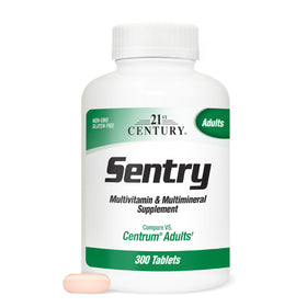 Flacon de 21st Century Multivitamines et Minéraux avec 300 comprimés