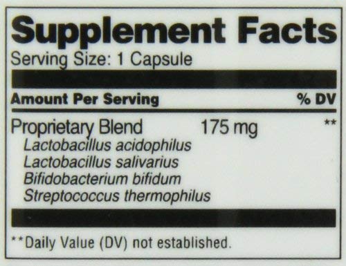 Flacon de 21st Century Probiotiques Acidophilus avec étiquette visible