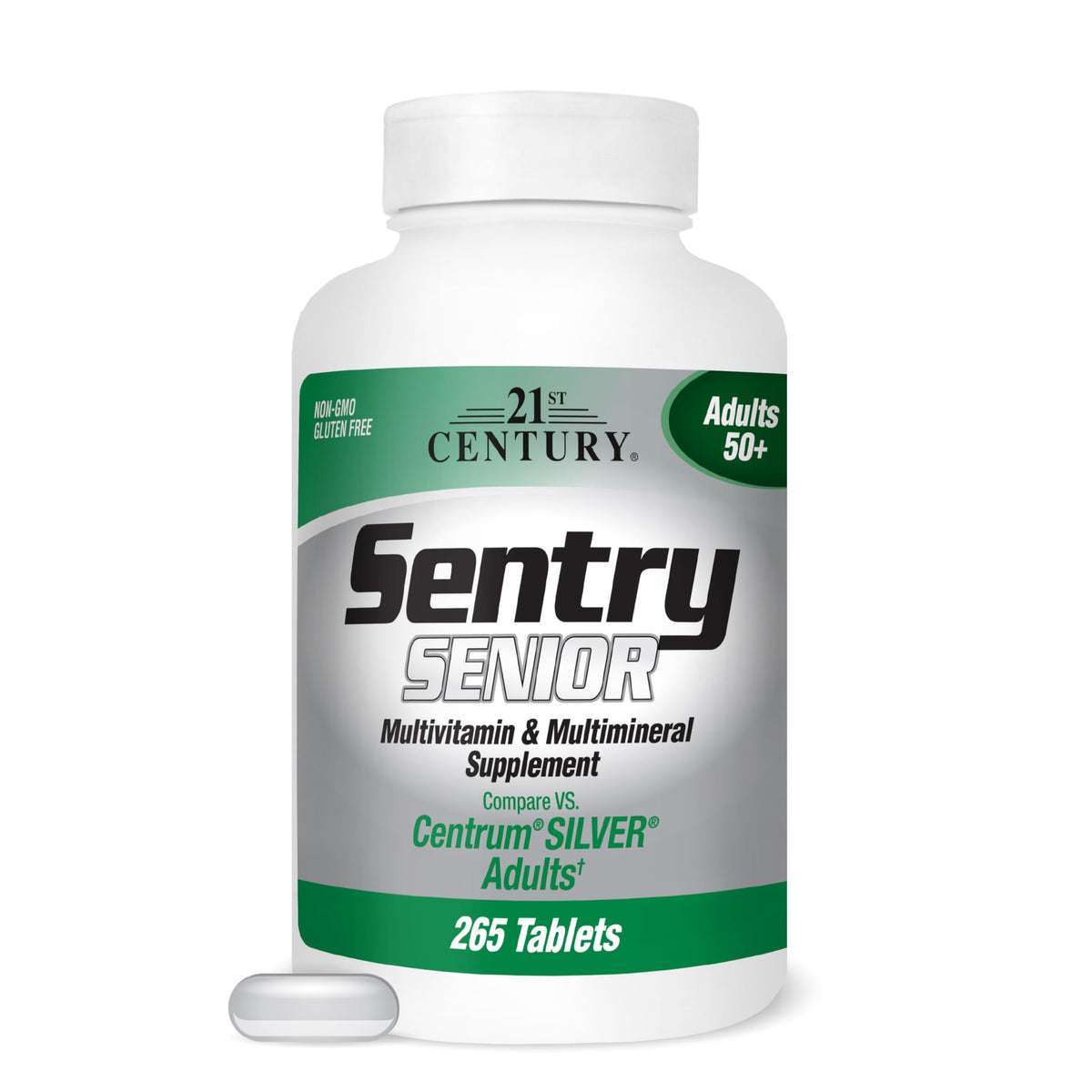 Flacon de 21st Century Sentry Senior Multivitamin 265 comprimés