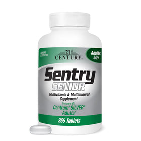 Flacon de 21st Century Sentry Senior Multivitamin 265 comprimés