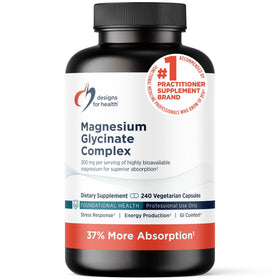 Flacon de 240 capsules de complexe de glycinate de magnésium Designs for Health