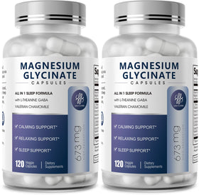 Flacon de 240 capsules de glycinate de magnésium iMATCHME