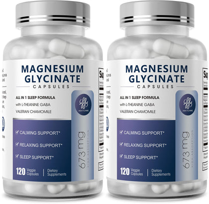 Flacon de 240 capsules de glycinate de magnésium iMATCHME