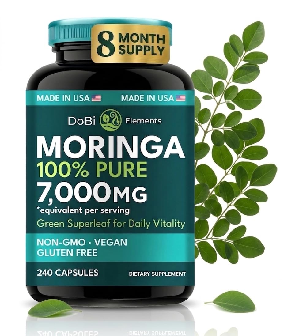 Flacon de 240 capsules de Moringa DOBI vue de face