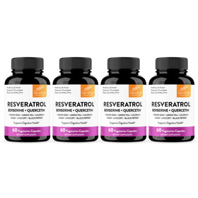 Flacon de 240 capsules de resvératrol Sandhu's vue de face