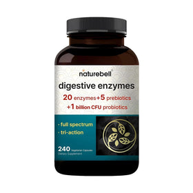 Flacon de 240 capsules NatureBell Multi-Enzymes vue de face