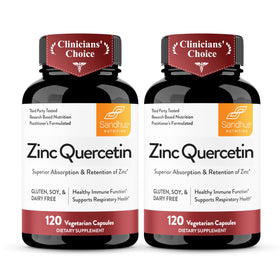Flacon de 240 capsules végétariennes Zinc Quercétine de Sandhu's
