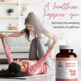 Flacon de 240 gélules de safran Mother Nutrient avec étiquette