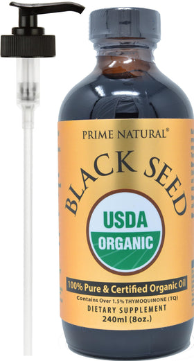 Flacon de 240 ml d'huile de graine de nigelle NATURAL