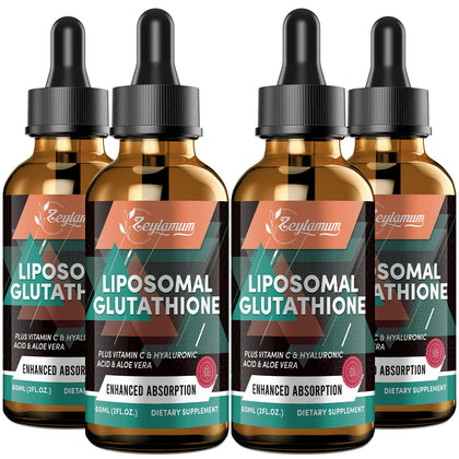 Flacon de 240 ml de gouttes de glutathion liposomal Zeylamum