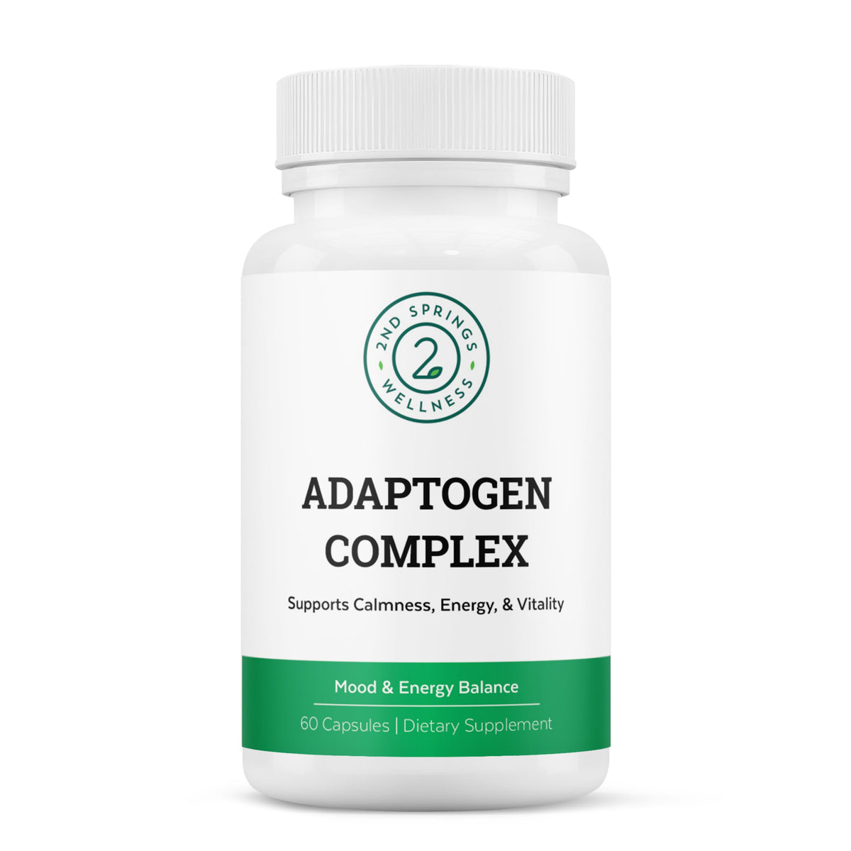 Flacon de 2nd Springs Complément Alimentaire Adaptogène 60 Capsules