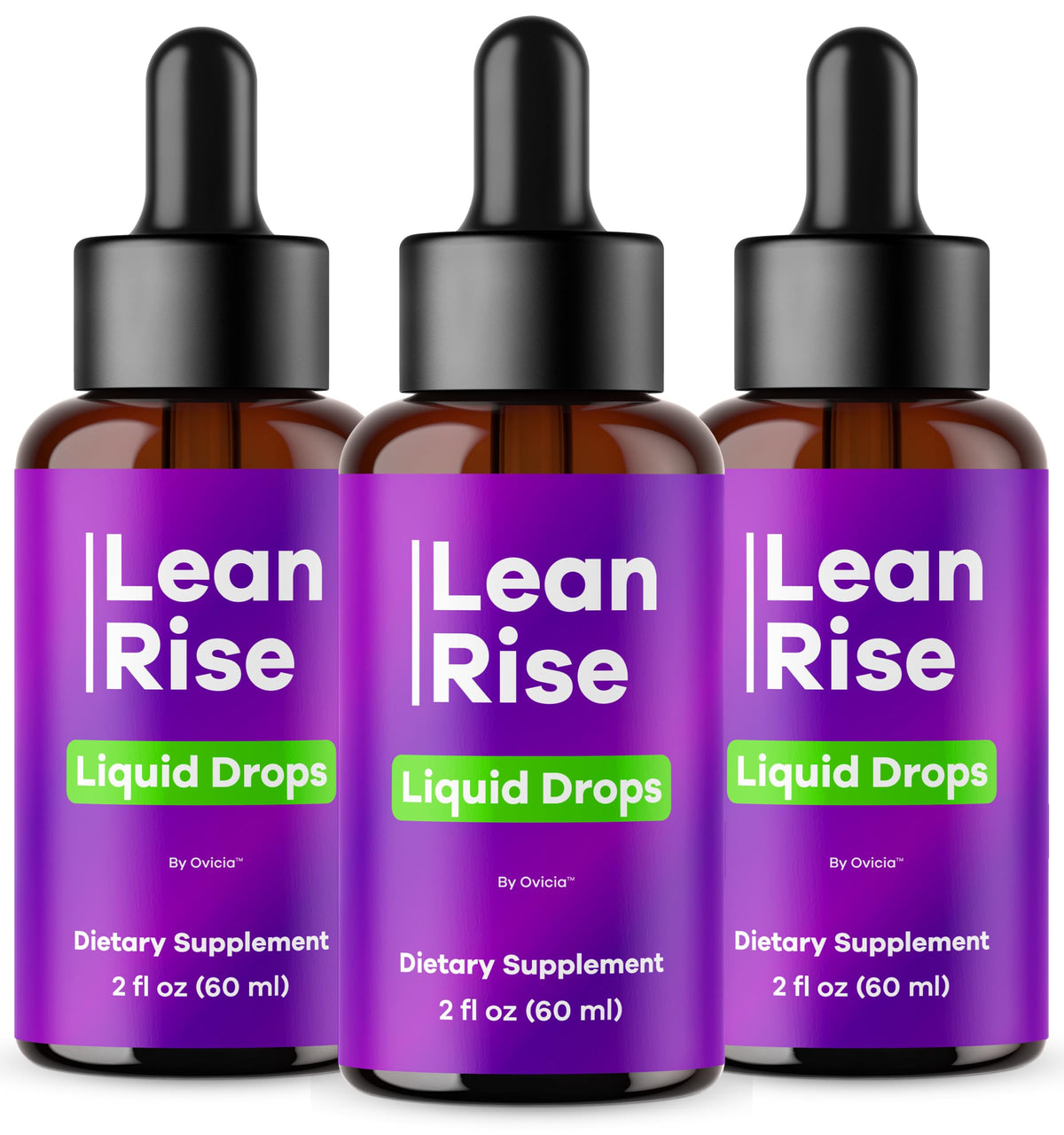 Flacon de 3 mois de Lean Rise d'OVICIA, vue frontale