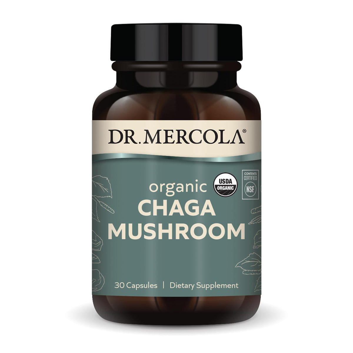 Flacon de 30 capsules de Champignon Chaga Bio Dr. Mercola