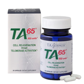Flacon de 30 capsules de TA-65 T.A. Sciences vue de face