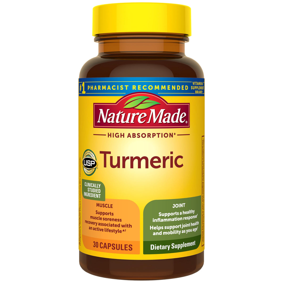 Flacon de 30 capsules Nature Made Curcuma Haute Absorption
