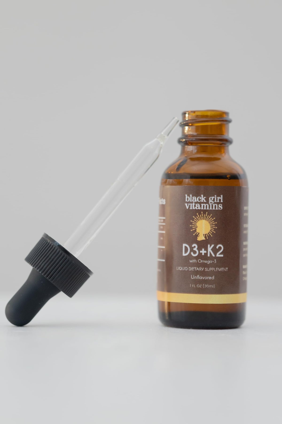 Flacon de 30 jours de gouttes de vitamine D3 K2