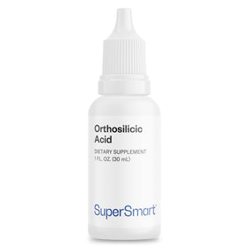 Flacon de 30 ml d'acide orthosilicique Supersmart avec étiquette