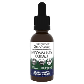 Flacon de 30 ml d'extrait MyCommunity de Host Defense avec étiquette