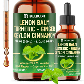Flacon de 30 ml de gouttes liquides WELBUDA mélange de mélisse et épices