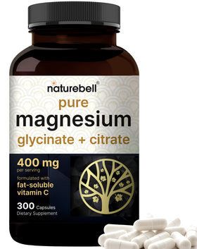 Flacon de 300 capsules de Complexe de Magnésium NatureBell 400mg