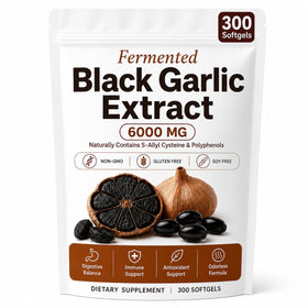 Flacon de 300 gélules d'Ail Noir Fermenté LUNESSA