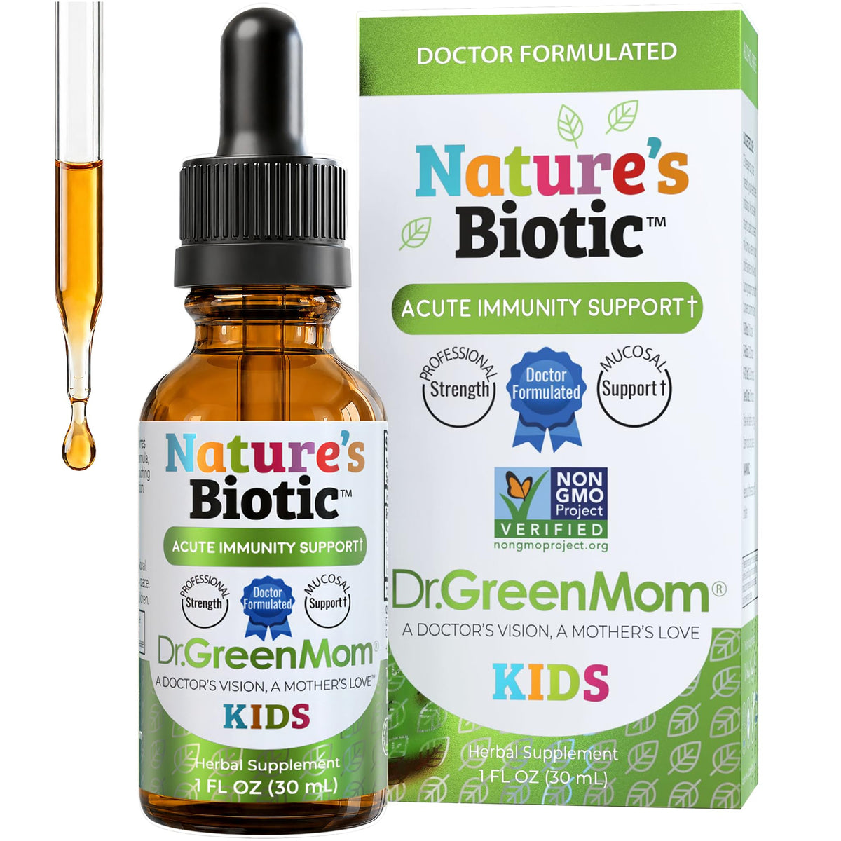 Flacon de 30ml de Dr. Green Mom Nature's Biotic pour enfants