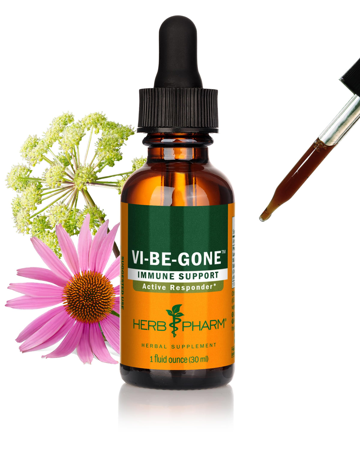 Flacon de 30ml de Tincture Vi-Be-Gone d'Herb Pharm avec étiquette