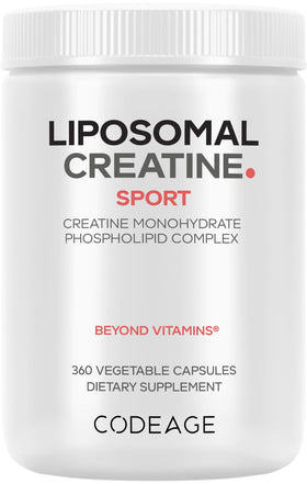 Flacon de 360 capsules de créatine monohydrate liposomale Codeage