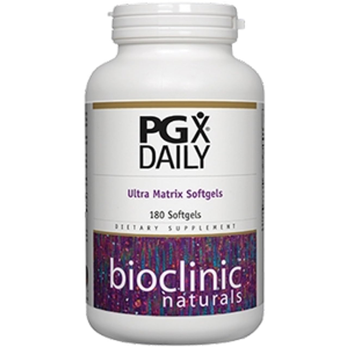 Flacon de 360 gélules PGX Daily Bioclinic Naturals vue de face