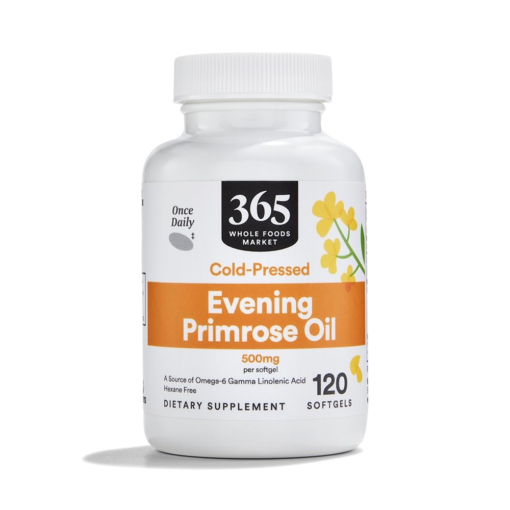 Flacon de 365 by Whole Foods Market huile de bourrache 500 mg, vue de face