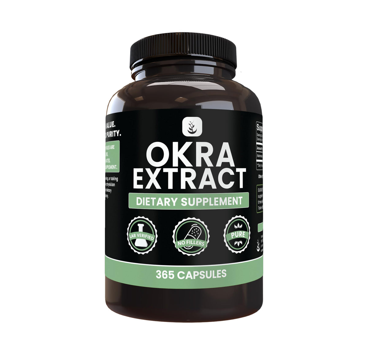 Flacon de 365 capsules d'extrait de gombo Quilom