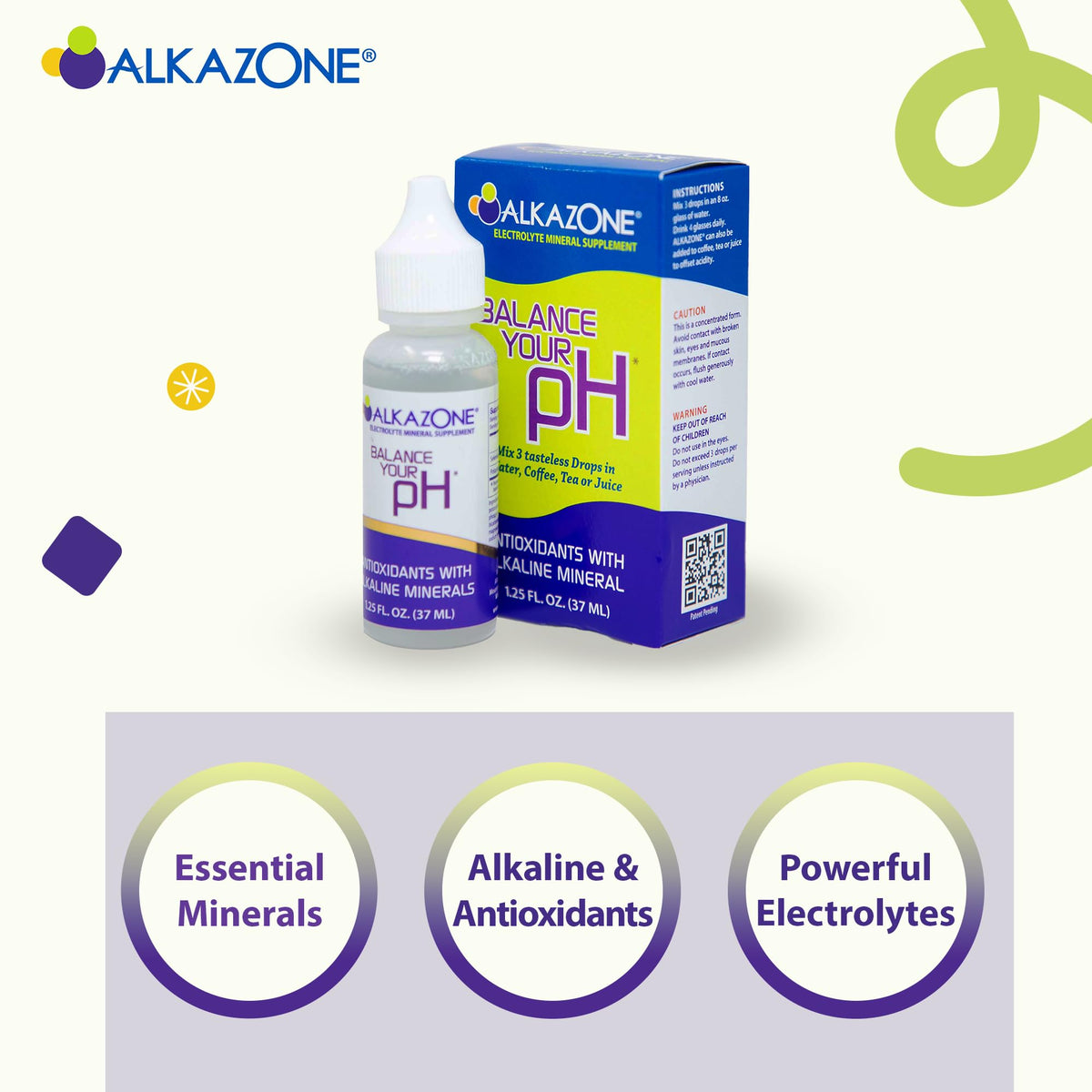 Flacon de 37,5 ml d'Alkazone avec goutteur ouvert