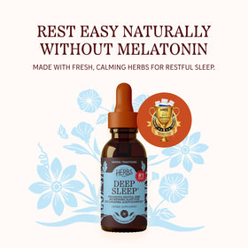 Flacon de 4 fl oz d'Herbs Etc. Deep Sleep Classic extrait liquide