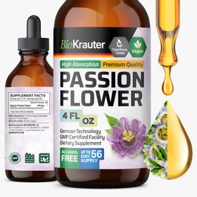 Flacon de 4 fl oz de BIO KRAUTER Passiflore pour le bien-être