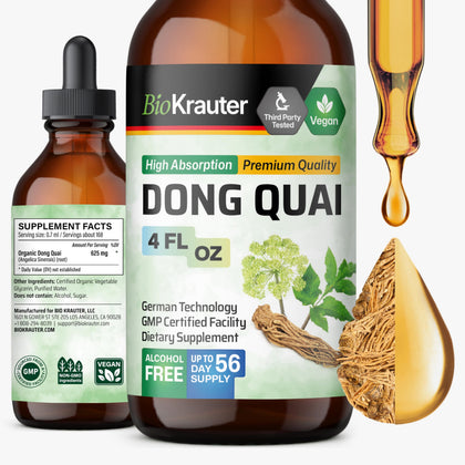 Flacon de 4 fl oz de complément alimentaire BIO KRAUTER Dong Quai