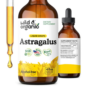 Flacon de 4 oz d'extrait de racine d'astragale Wild & Organic