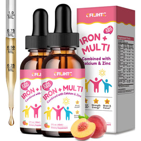Flacon de 4 oz de complément alimentaire liquide CFILIHTC avec étiquette visible