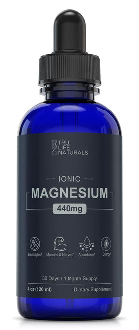 Flacon de 4 oz de gouttes de magnésium ionique TRULIFE NATURALS