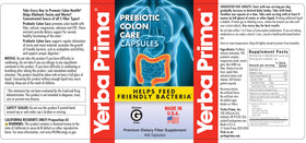 Flacon de 400 capsules Yerba Prima Soins du Colon