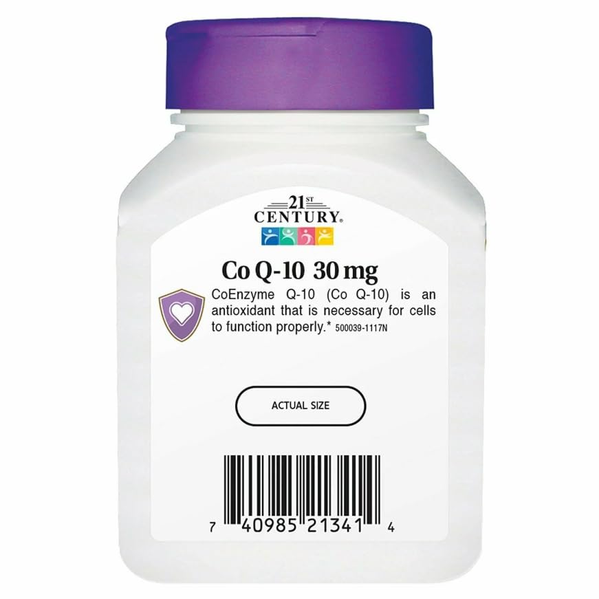 Flacon de 45 capsules CoQ10 30 mg 21st Century