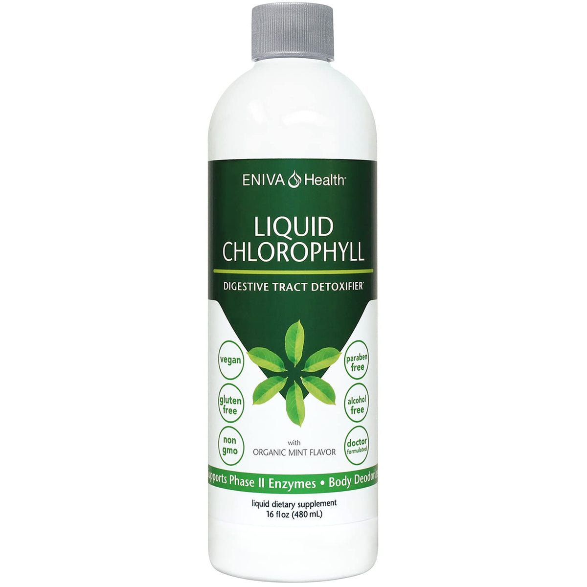 Flacon de 473 ml de Chlorophylle Liquide Eniva à la menthe