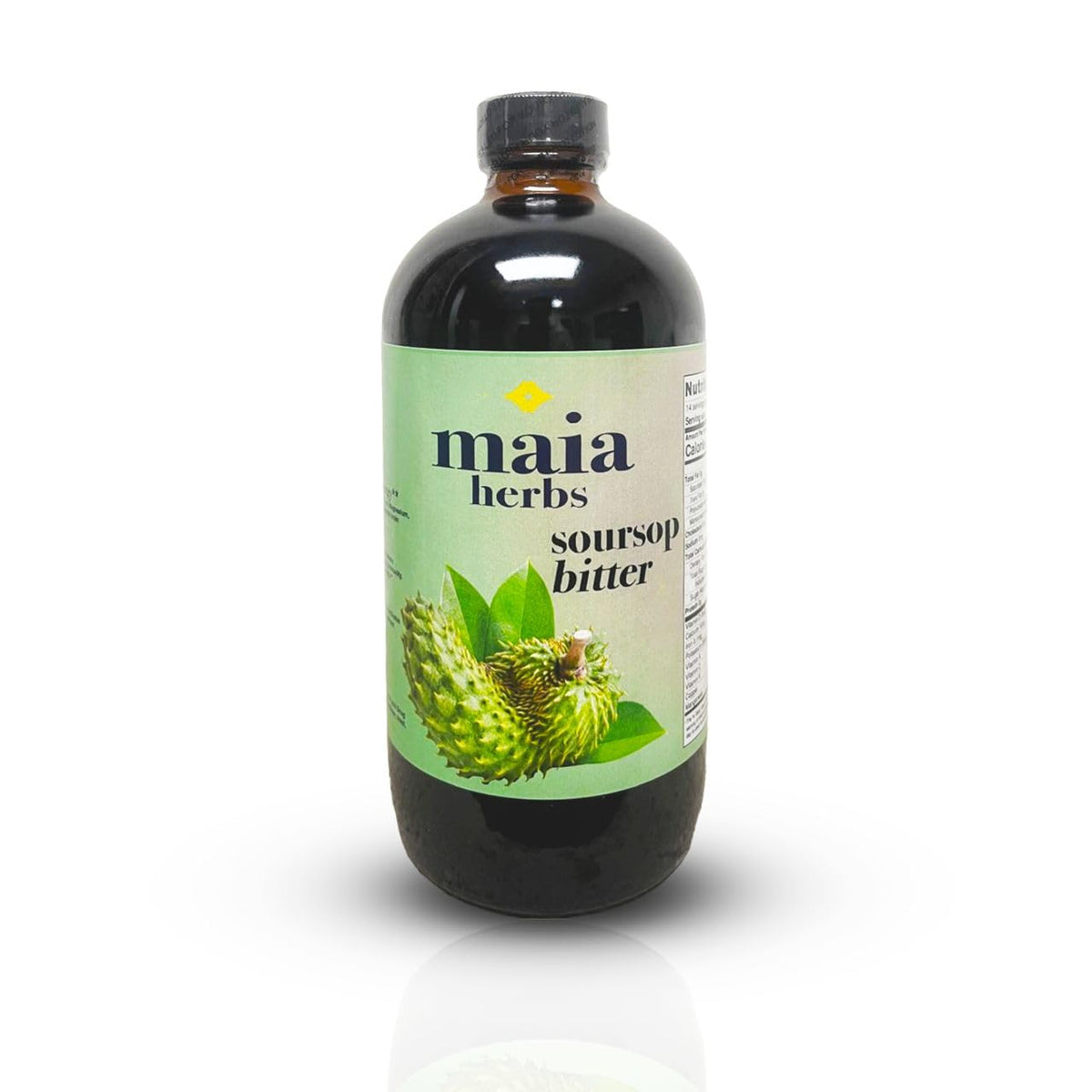 Flacon de 473ml de Bitters de Graviola Maia Herbs vue de face