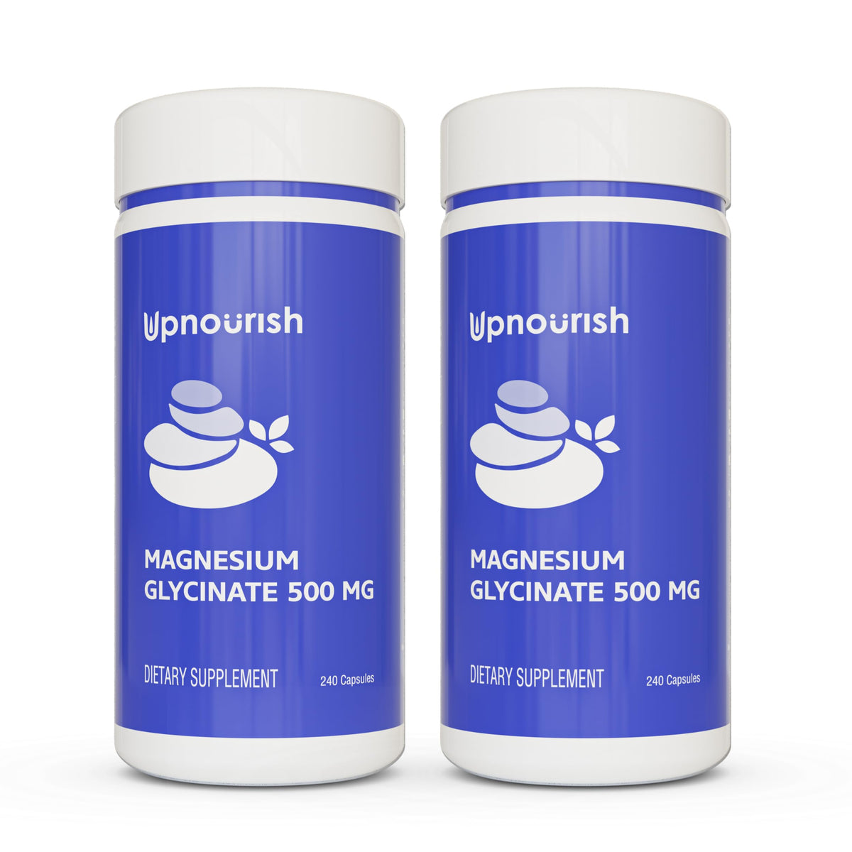 Flacon de 480 capsules de magnésium glycinate UpNourish