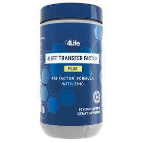 Flacon de 4Life Transfer Factor Plus Zinc 60 capsules vue de face