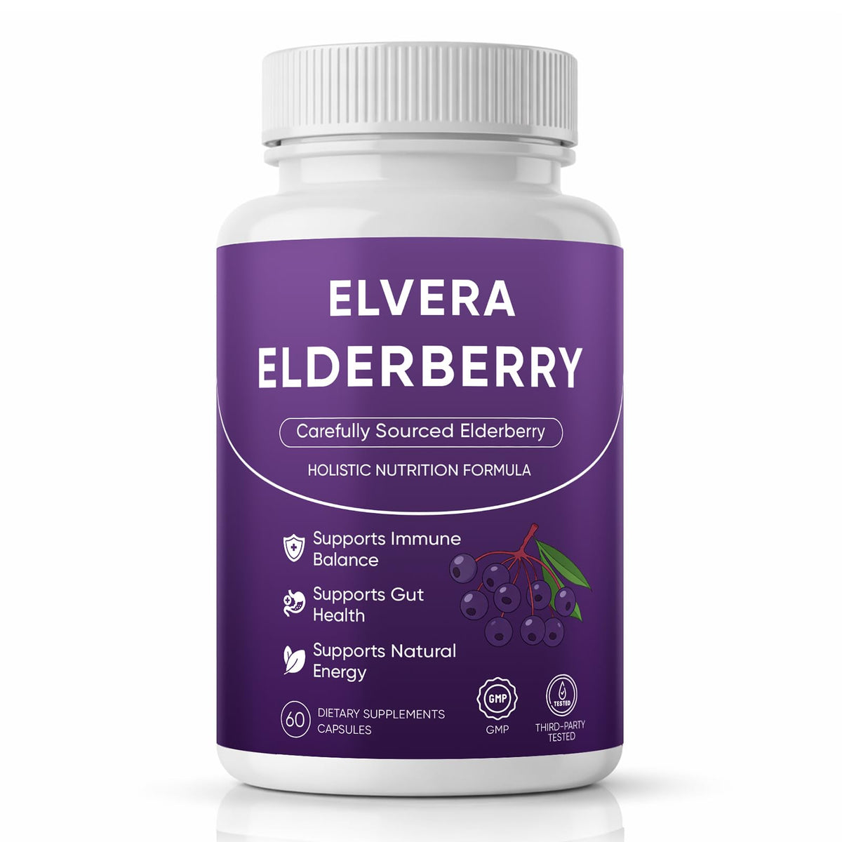 Flacon de 60 capsules Awjsde Elvera Complex de Soutien daily