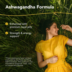 Flacon de 60 capsules d'Ashwagandha avec gelée royale