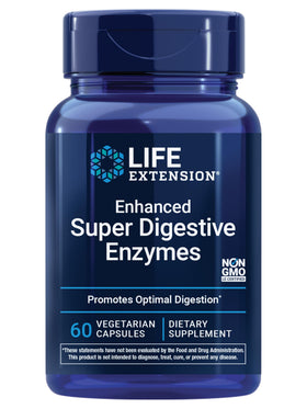 Flacon de 60 capsules d'enzymes daily Life Extension