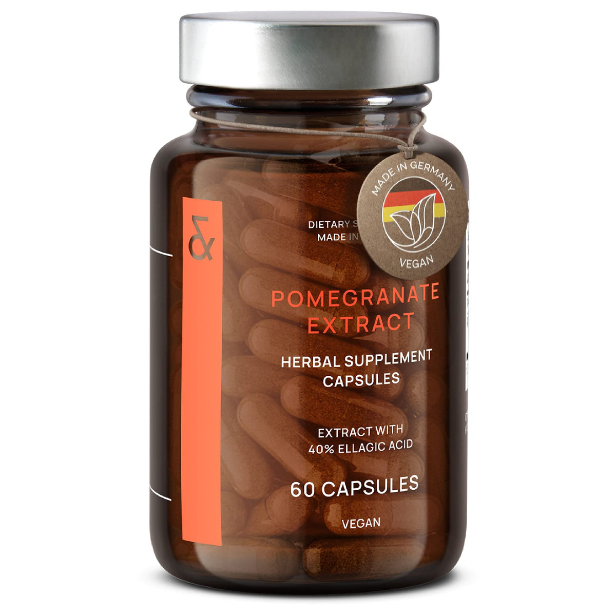 Flacon de 60 capsules d'extrait de grenade CLAV avec étiquette