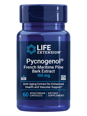 Flacon de 60 capsules d'extrait de pin maritime français Life Extension